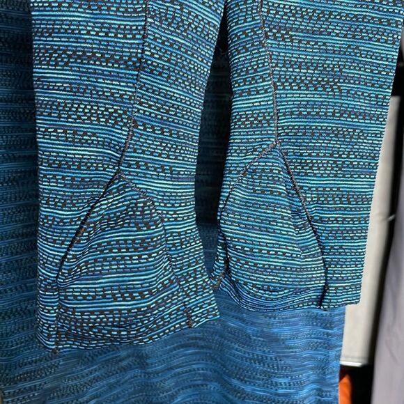 Lululemon Swiftly Tech Long Sleeve 2.0 Prism Stripe Turquoise Tide Multi 214 - Picture 2 of 7